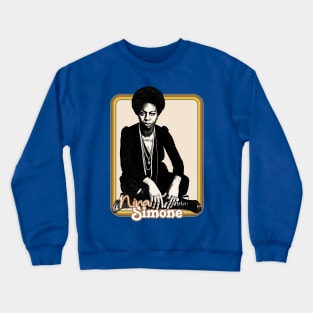 Nina Simone /\ Original Retro Fan Art Design Crewneck Sweatshirt